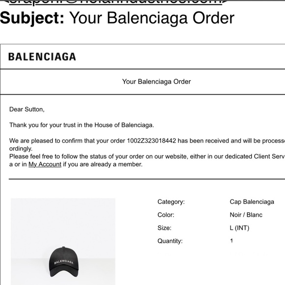 Balenciaga Cap in Black and White - Picture 10 of 10